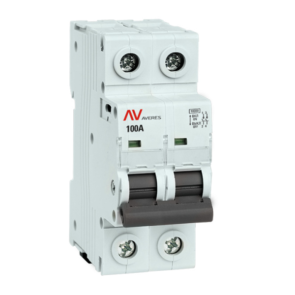 Выключатель нагрузки AVN 2П 100A AVERES EKF