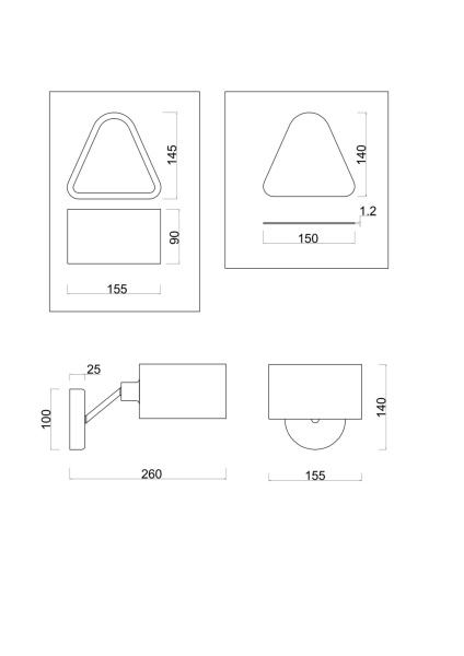 Настенный светильник (бра) 1*E14 40Вт Хром IP20 Brianne FR5040WL-01CH Freya