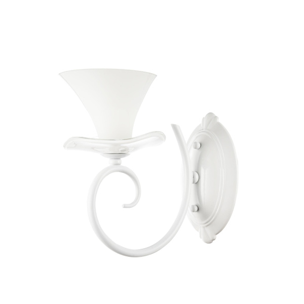 Бра 1*E14 40Вт Жемчужный белый IP20 Fabre FR2001-WL-01-W Freya