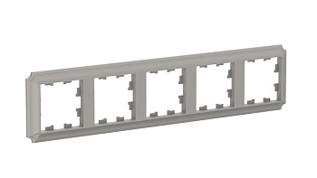 ATLASDESIGN ANTIQUE 5-постовая РАМКА, универсальная, ШАМПАНЬ Schneider Electric