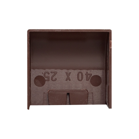 Заглушка (40х25) (4 шт) темное дерево EKF-Plast