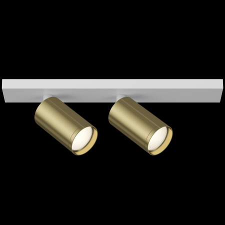 Потолочный светильник 2*GU10 10Вт Белый и Латунь IP20 FOCUS S C051CL-2WBS Technical