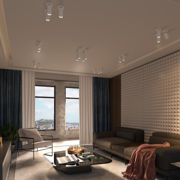 Св-к накл.IP20 GU10 50W 220V MAIS белый C NOVOTECH