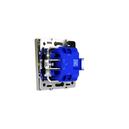 Выключатель встраиваемый Voltum S70 одноклавишный с подсветкой 10А, (шелк)