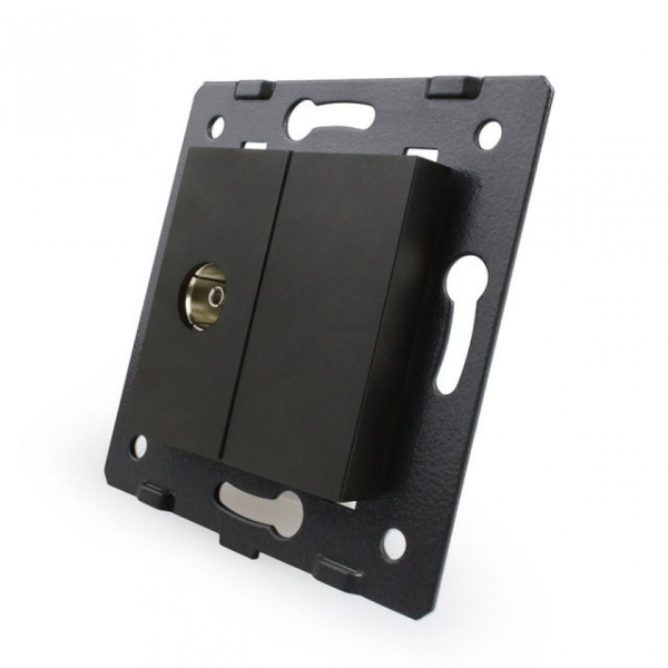 Двухклавишный сенсорный выключатель WI-FI сухой контакт (механизм) Livolo