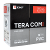 Кабель витая пара TERACOM PRO Cat,5E F/UTP 4 пары solid 24AWG оболочка PVC цвет серый (упак, 305м) EKF