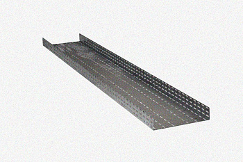 Лоток глухой ЛМГ 400х65х3000 УХЛ1, оцинкованный лист, S1,5