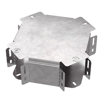 Ответвитель Х-образный с крышкой Стандарт 100х100 Промрукав