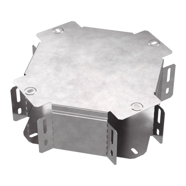 Ответвитель Х-образный с крышкой Стандарт 100х100 Промрукав