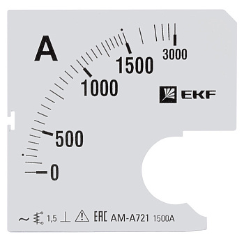 Шкала сменная для A721 1500/5А-1,5 PROxima EKF