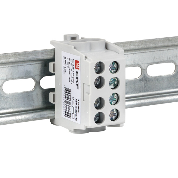 Клемма распределительная КСР с двойным винтом 2x25/2x16 серая PROxima EKF