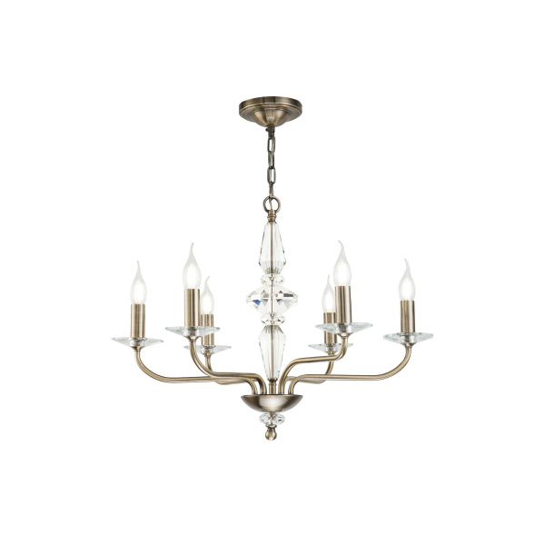 Люстра 6*E14 60Вт Бронза IP20 Monte Carlo DIA091CL-06BZ Maytoni