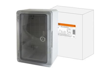 Щит пластиковый ЩМП-0-1, прозр., крышка, ABS, IP65, -45 до +75 С, навесной, (300x200x130) TDM