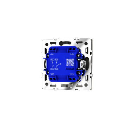 Выключатель встраиваемый Voltum S70 двухклавишный с подсветкой 10А, (кашемир)