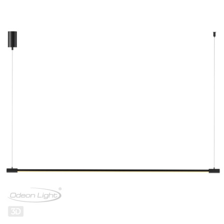 Подвесной св-к,горизонт.крепление IP20 LED 9W 675Лм 3000K FILLINI чёрный ODEON LIGHT