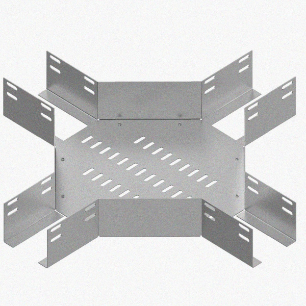 Лоток крестообразный перфорированный КМ 400х65 У3, окрашенный, S1,5