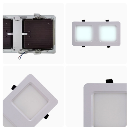 42-014 Светодиодный светильник встраиваемый, для подвесных потолочных систем, 12Вт, 1200Лм, 6500К, 100х200х27мм. Apeyron