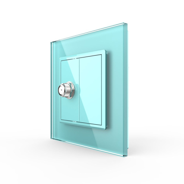 Розетка спутниковая SAT Зеленая Livolo