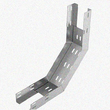 Лоток перфорированный КП 400х80-90 УТ1,5 для поворота трассы вверх на 90, горячее цинкование S1,5