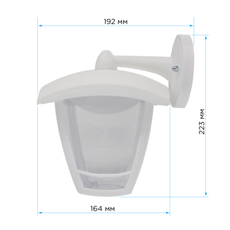 11-179 Св-к садово-парковый, светод-й, наст-й вниз, «Дели 2», 8Вт, 4-х гран., 720Лм, 6500К, бел APEYRON