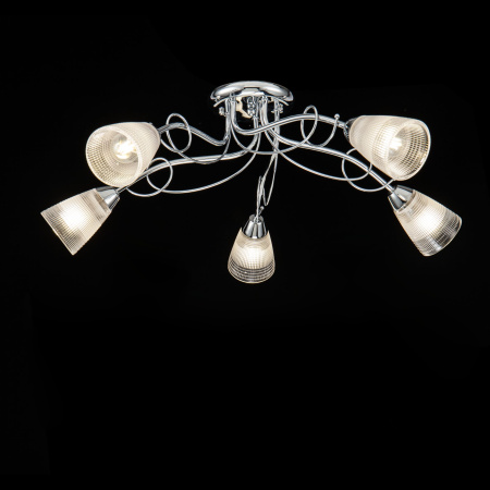 Потолочный светильник 5*E14 40Вт Хром IP20 Stasya FR5684CL-05CH Freya