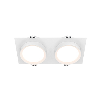 Встраиваемый светильник 2*GX53 15Вт Белый IP20 Downlight DL086-02-GX53-SQ-W Technical Maytoni