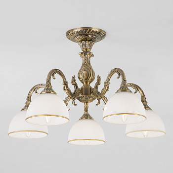 Классическая люстра 5*E27 60Вт античная бронза IP20 Caldera (60106/5 античная бронза) Eurosvet