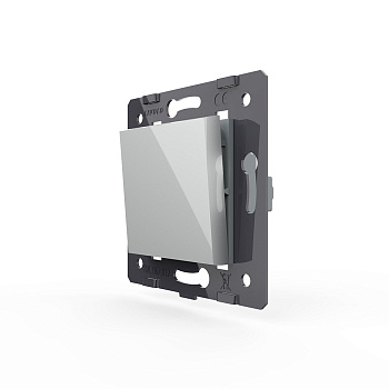 Одноклавишный механический выключатель, цвет серый (механизм) Livolo