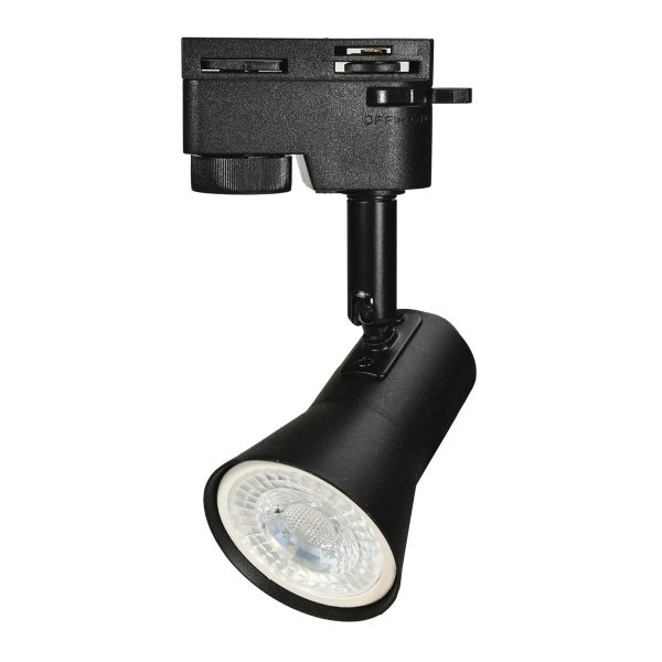 Светильник-прожектор трековый под лампу GU10 черный Volpe