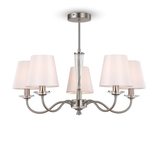 Люстра 5*E14 40Вт Никель IP20 Osborn FR2027PL-05N Freya