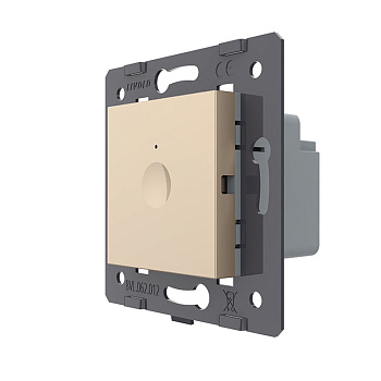 Одноклавишный сенсорный выключатель Module, цвет золотой (механизм) Livolo