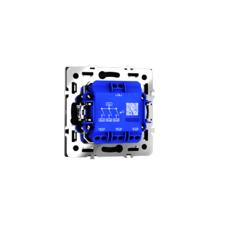 Выключатель встраиваемый Voltum S70 трехклавишный 10А, (черный матовый)