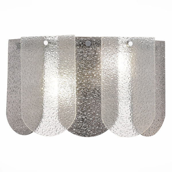 Бра Хром/Прозрачно-Дымчатый E14 2*40Вт SLE1125-101-02 EVOLUCE