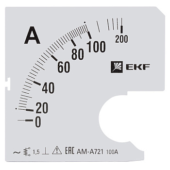Шкала сменная для A721 100/5А-1,5 PROxima EKF
