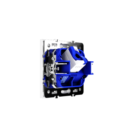 Розетка компьютерная встраиваемая Voltum S70 RJ45 КАТ.6, (белый глянцевый)