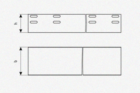Лоток глухой ЛМГ 60х40х3000 УТ1,5, оцинкованный лист S1,0