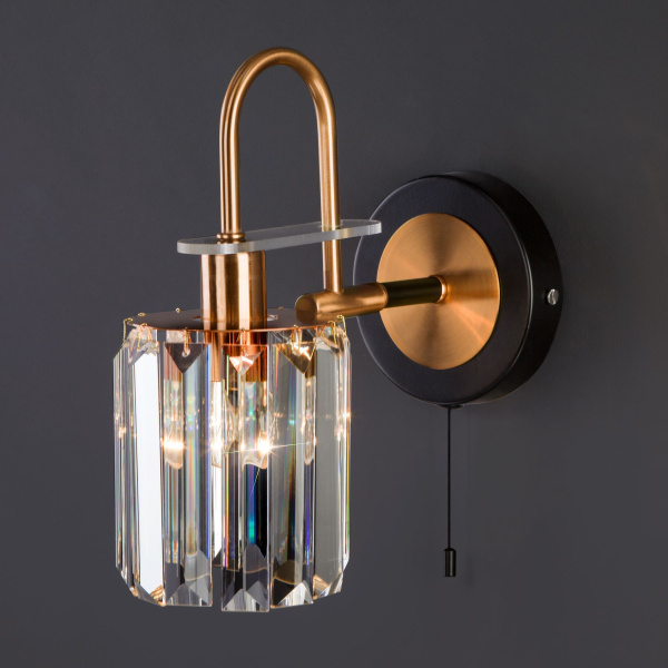 Бра в стиле лофт 1*E14 60Вт античная бронза, черный IP20 Tenia (70090/1 черный) Eurosvet