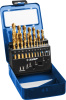 КОБАЛЬТ 19шт(1-10мм), Набор сверл по металлу, сталь Р6М5К5, класс А, мет.бокс ЗУБР