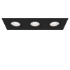 Встраиваемый светильник 3*GU10 50Вт Черный IP20 Atom DL024-2-03B Technical