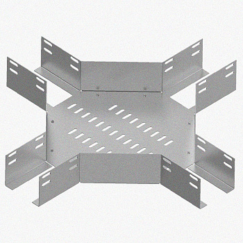 Лоток крестообразный перфорированный КМ 200х50 УТ1,5, оцинкованный лист S1,0