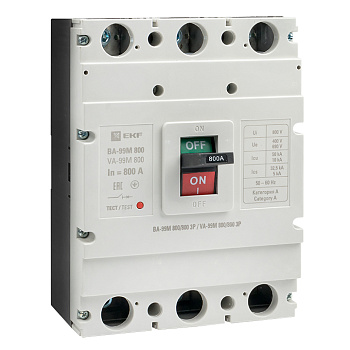 Выключатель автоматический ВА-99МL 800/800А 3П 50кА EKF Basic