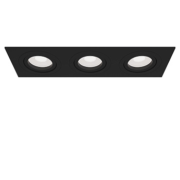 Встраиваемый светильник 3*GU10 50Вт Черный IP20 Atom DL024-2-03B Technical