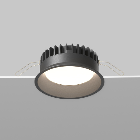 Встраиваемый светильник LED 12Вт Черный IP44 Downlight DL055-12W3-4-6K-B Technical Maytoni