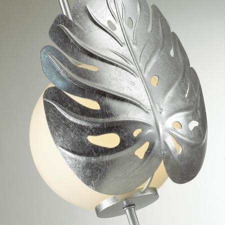 Подвес E14 1*40W JUNGLE серебристый/белый/стекло ODEON LIGHT