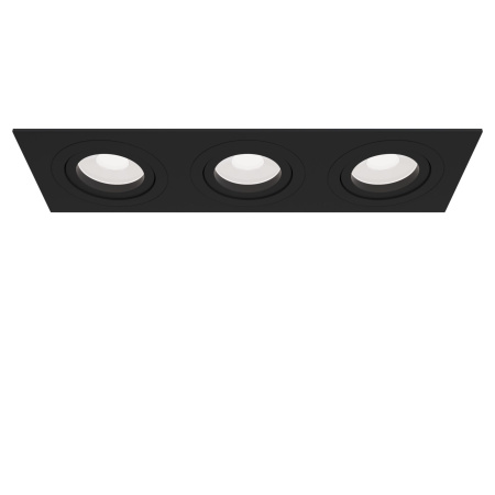 Встраиваемый светильник 3*GU10 50Вт Черный IP20 Atom DL024-2-03B Technical