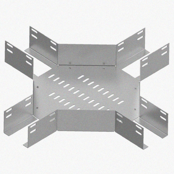 Лоток крестообразный перфорированный КМ 200х50 УТ1,5, оцинкованный лист S1,0