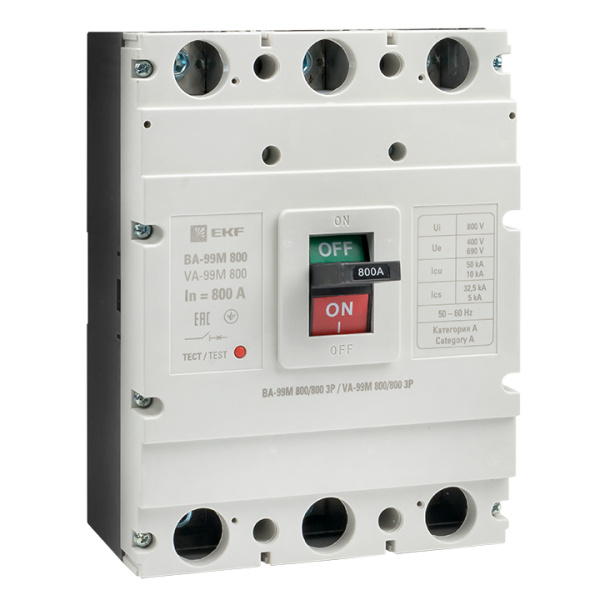 Выключатель автоматический ВА-99МL 800/800А 3П 50кА EKF Basic