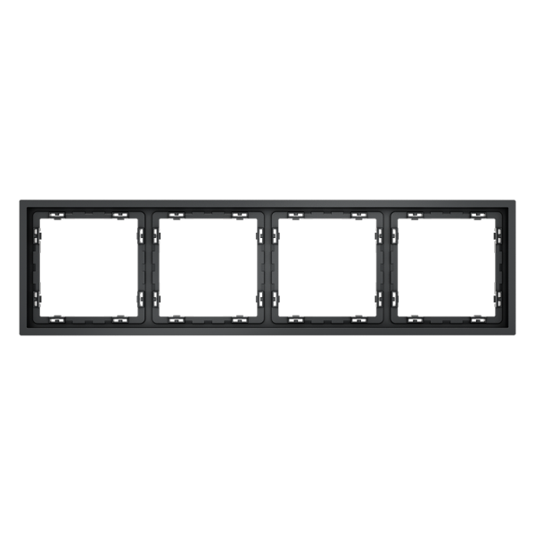 Рамка пластиковая Voltum S70 на 4 поста, (графит)