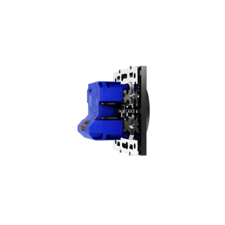 Светорегулятор встраиваемый Voltum S70 поворотно-нажимной 600 Вт, (титан)