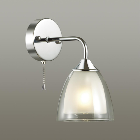 Бра с выкл.E14 1*60W 220V TOBY хром LUMION